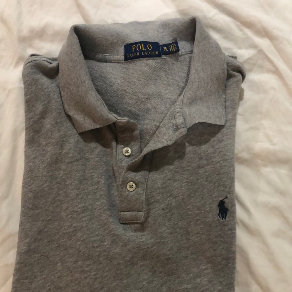 Gray short sleeve XL Polo shirt